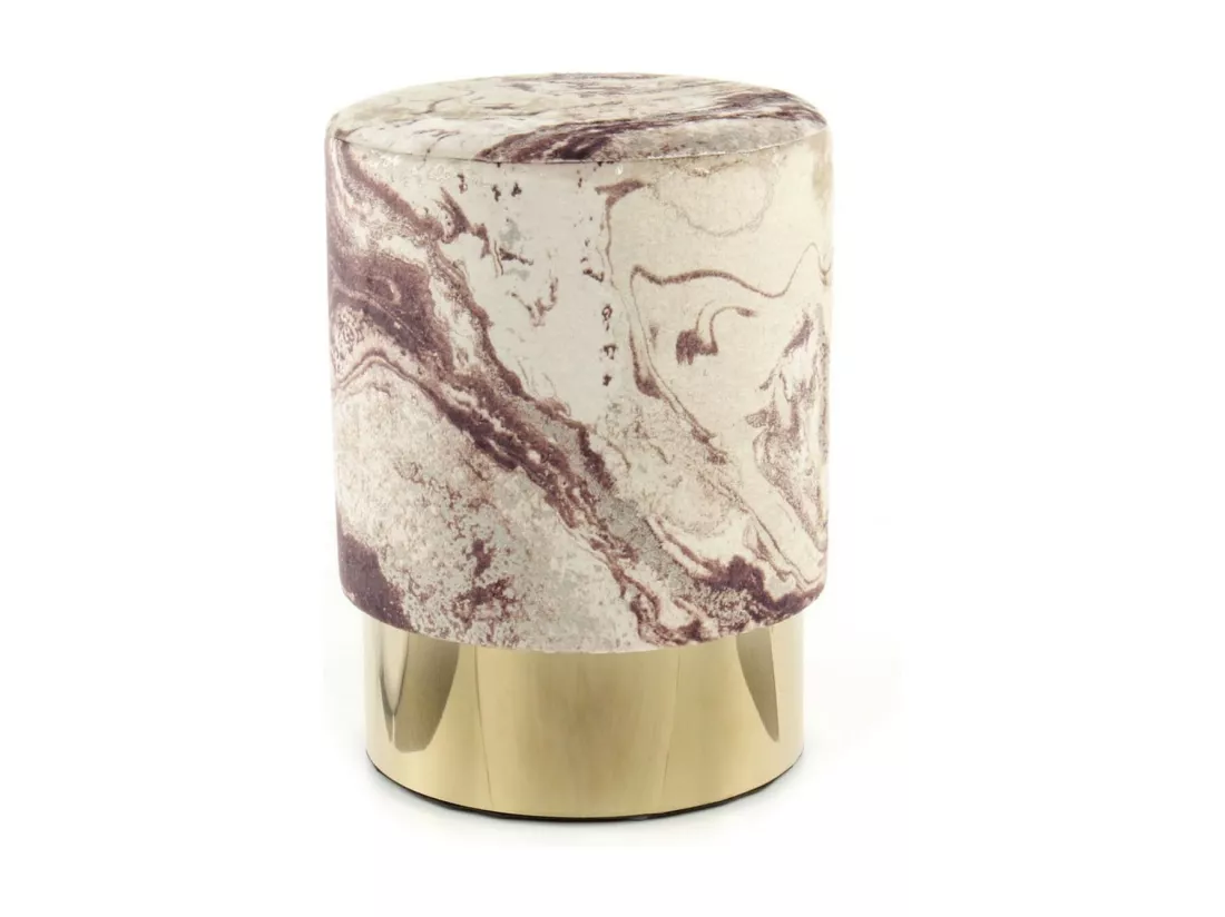 Pouf Design Marbré 