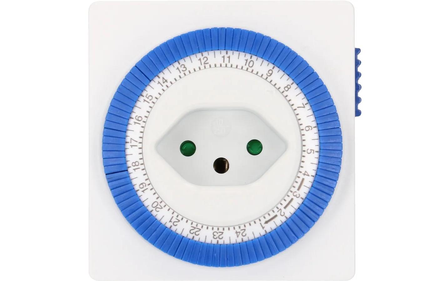 Zeitschaltuhr 24 Stunden MechanischZeitschaltuhr Typ 12/13 für die Zwischenstecker-Montage