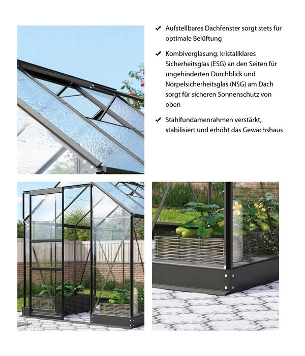 Vitavia Gewächshaus Pontos 3800 ESG/NSG,