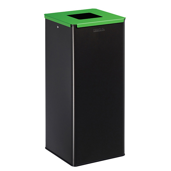 ROSSIGNOL Poubelle de  tri selectif 40 L calitri - tri verre - gris manganese / vert jaune