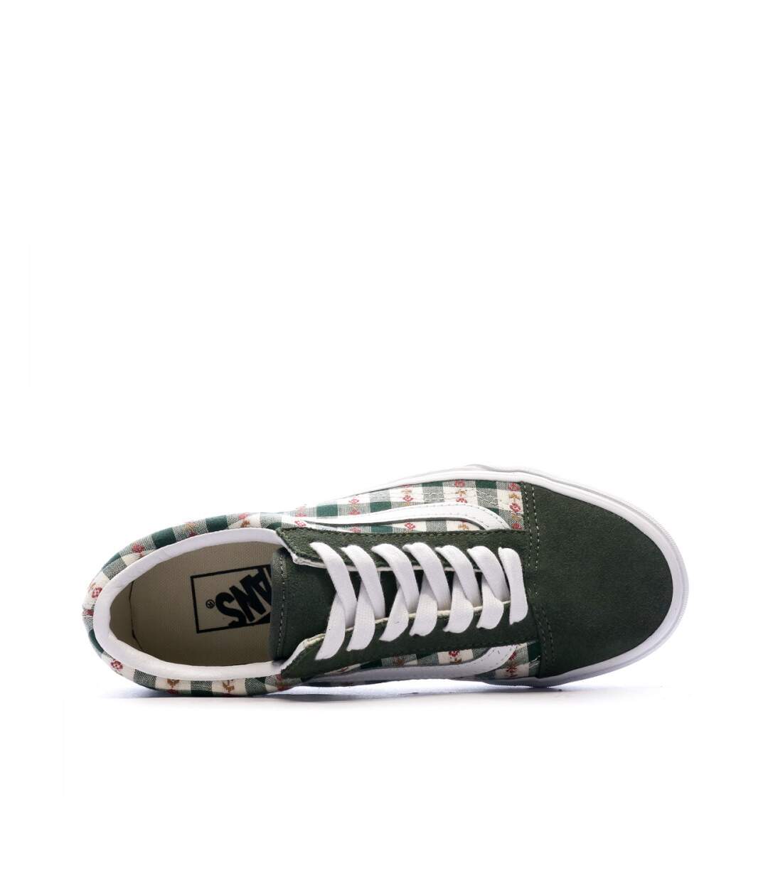 Baskets Kaki/Tissu Femme Vans Old Skool