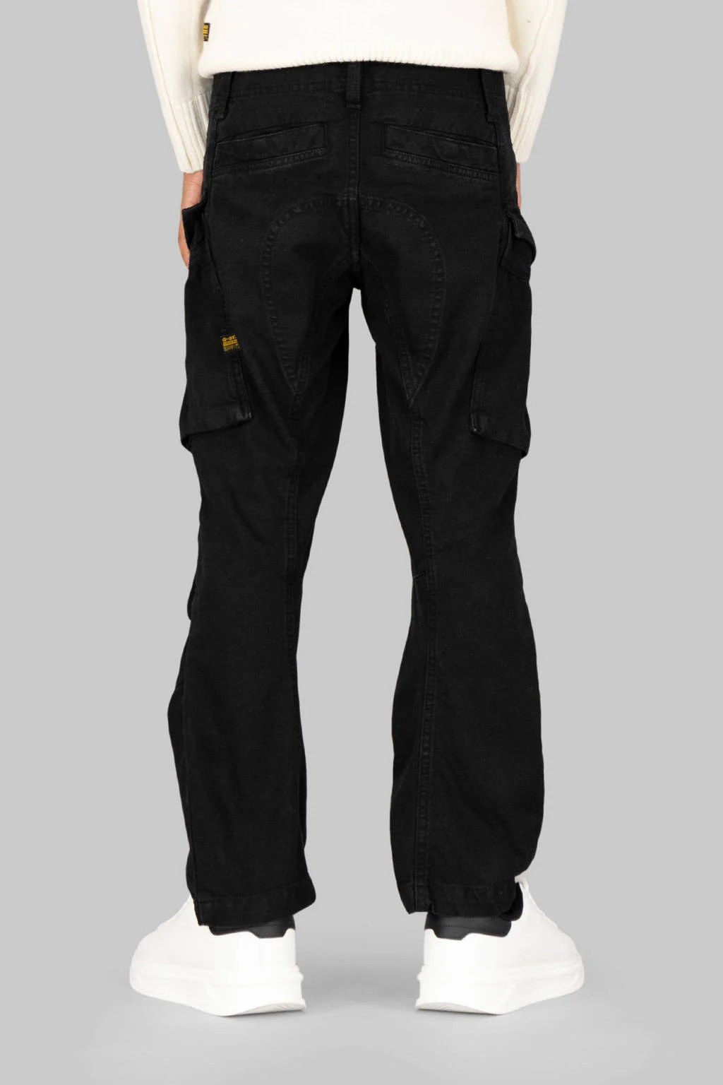 G-STAR relaxed low waist cargo jeans black denim