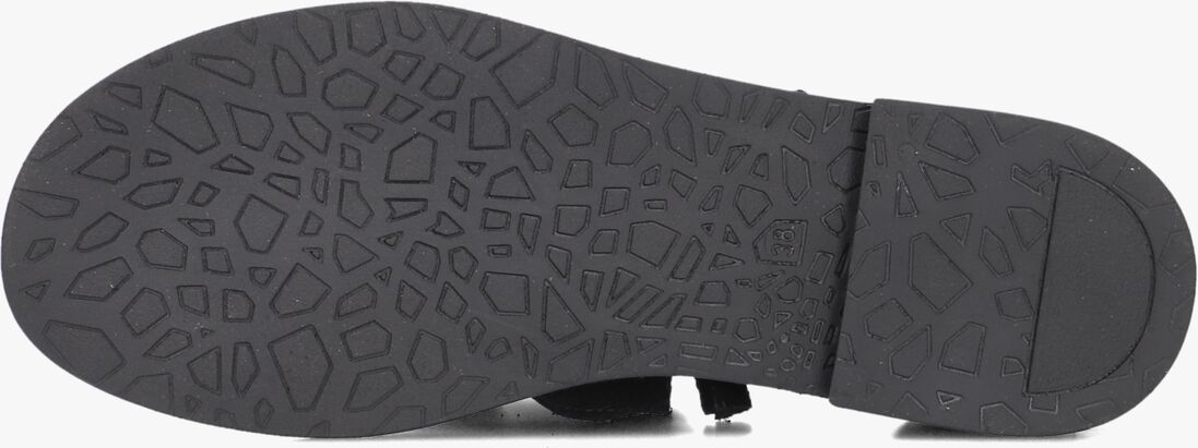 zwarte ayana platte sandalen m05084