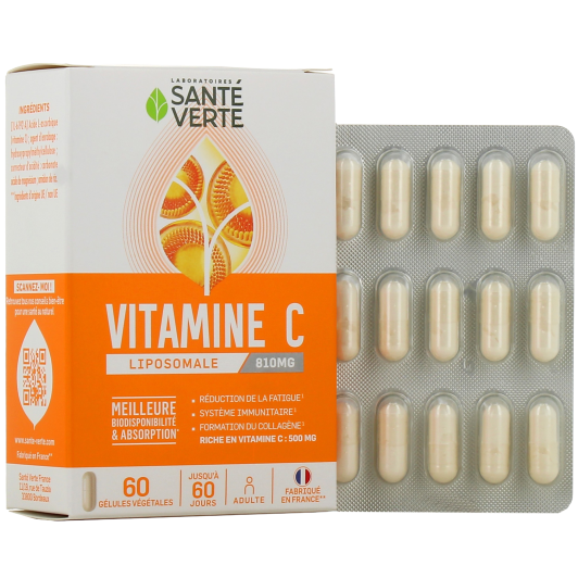Santé Verte vitamine C liposomale 810mg - Fatigue, immunité