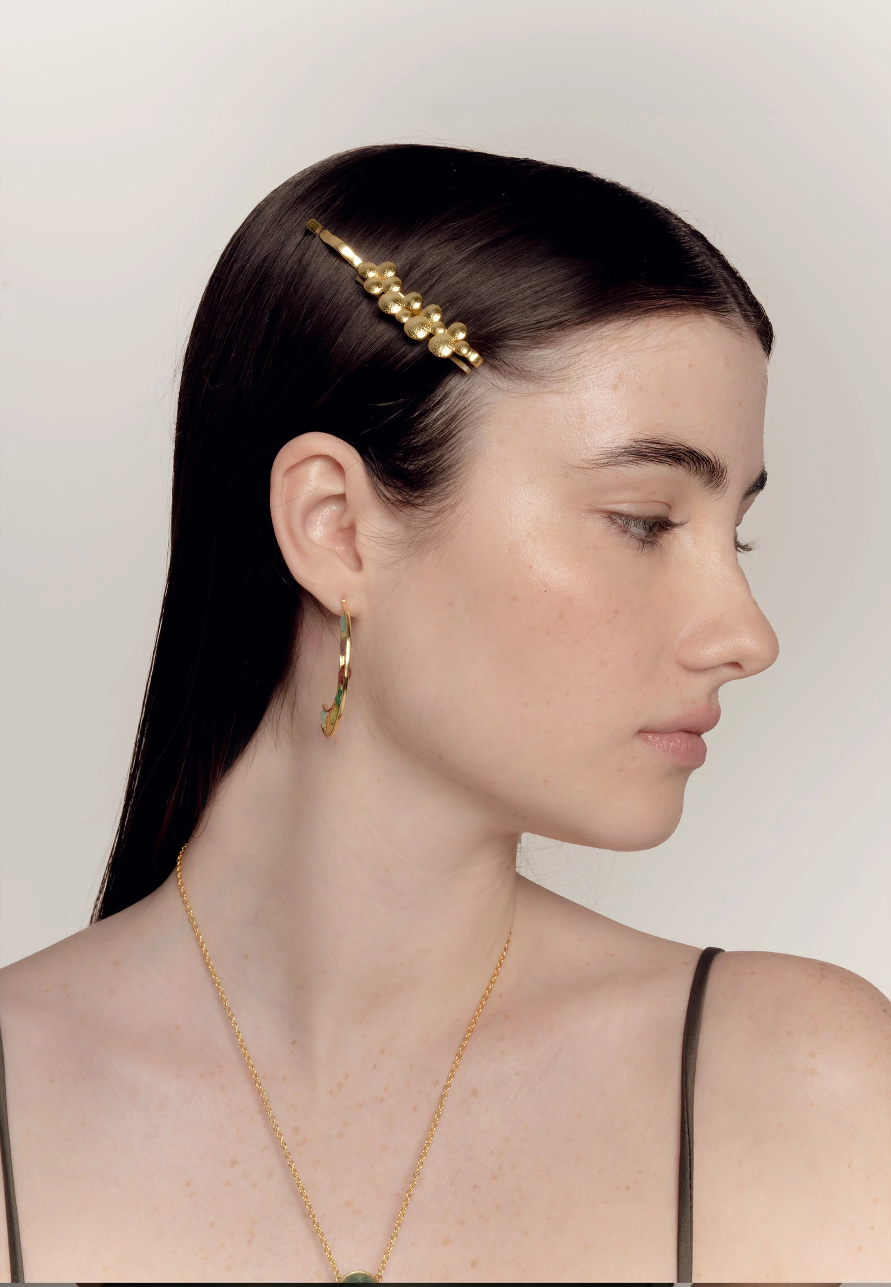 BARRETTE GANIMÈDES - Barrette ganymède | Doré
