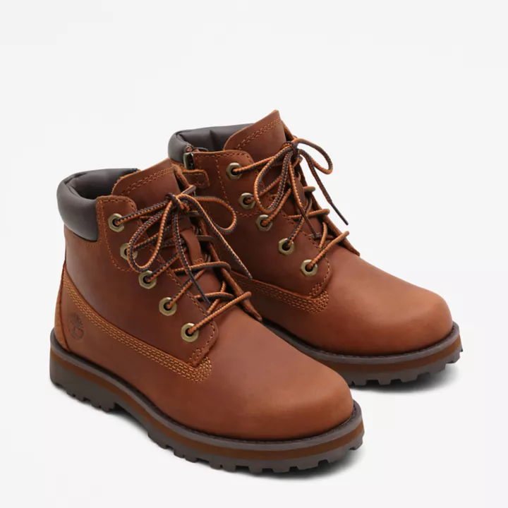 Bottine 6-Inch Courma Kid à zip latéral pour tout-petit en marron
