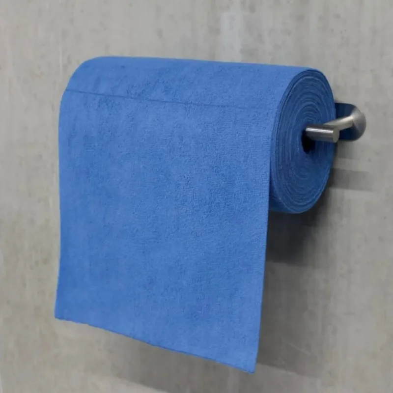 TAMPEL - Rouleau de lavette microfibre - Bleu