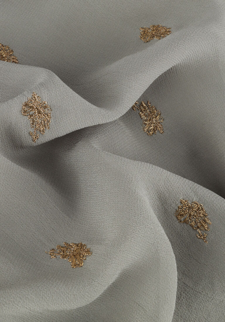SCOTCH & SODA grijze scotch & soda blouse embroidered top with tie neck