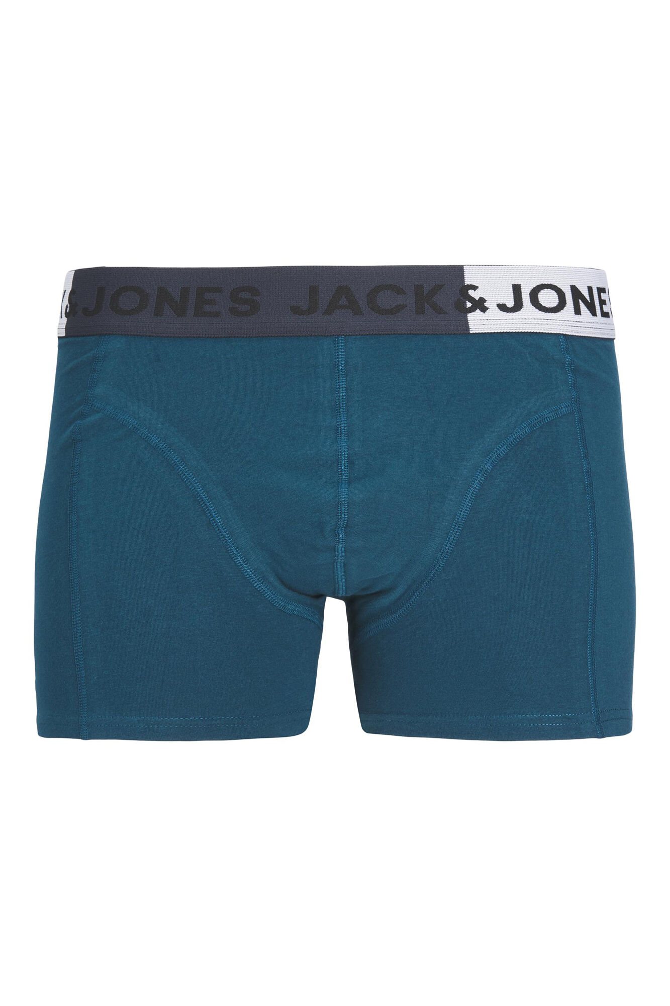 Conjunto de 3 cuecas boxer de algodão combinando.