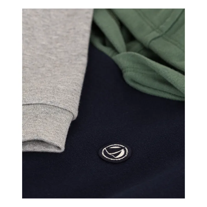 Petit Bateau Sweat Makario Colorblock | Bleu marine