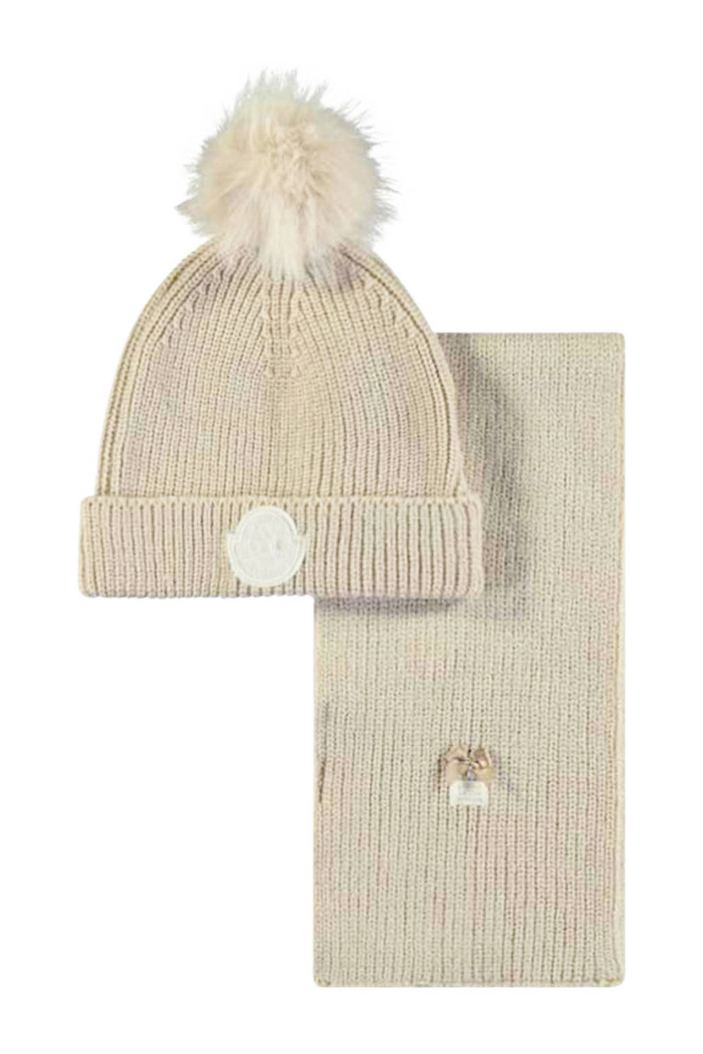 Le Chic muts + sjaal beige