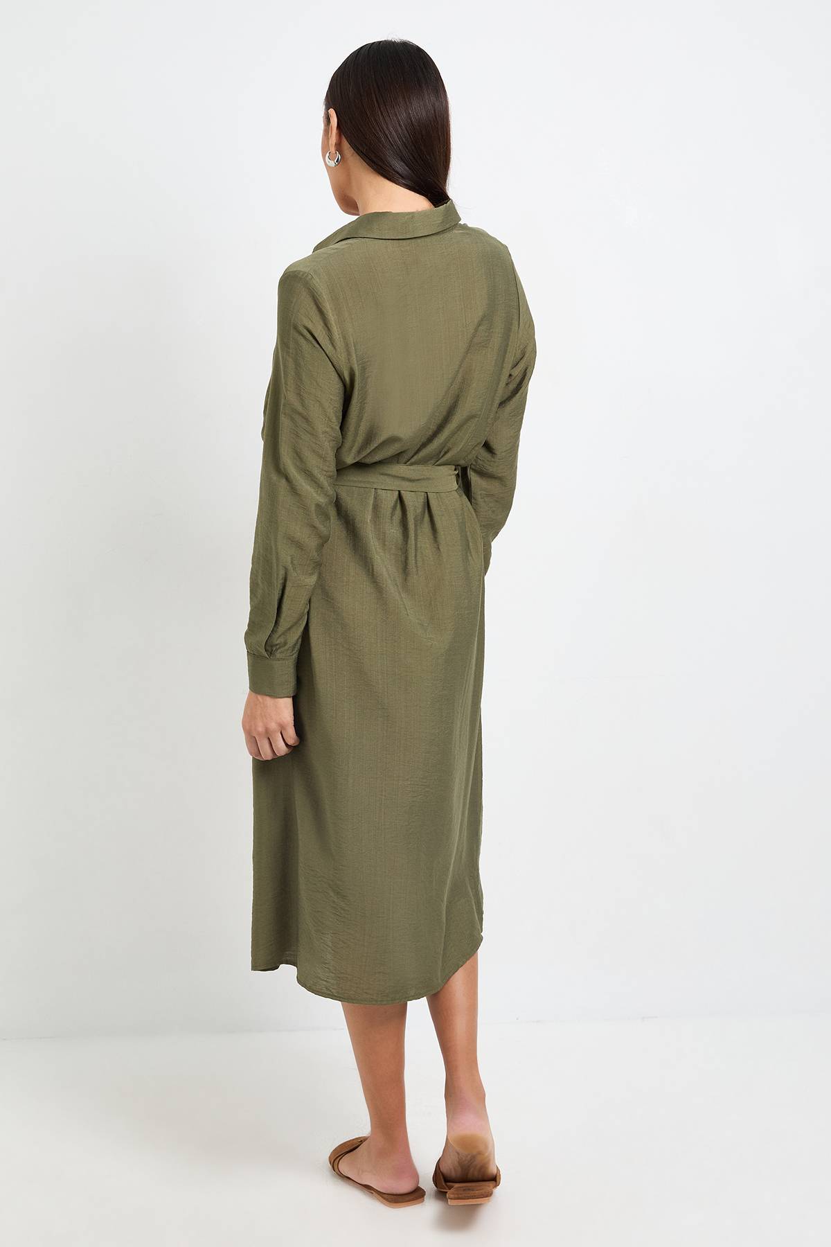 Wallis Robe Chemise Boutonnée Avec Col