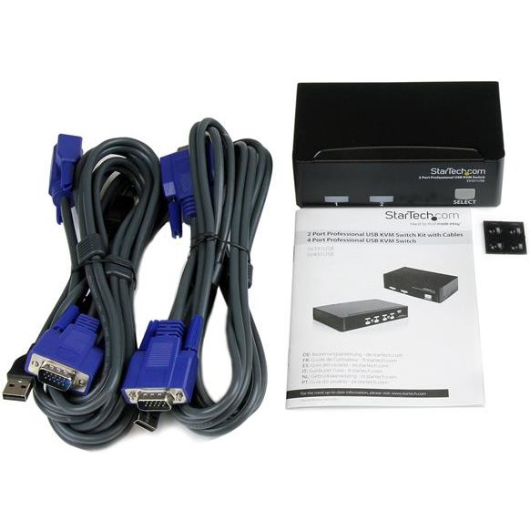 StarTech.com Commutateur KVM 2 Ports VGA USB - Switch KVM - 1920x1440