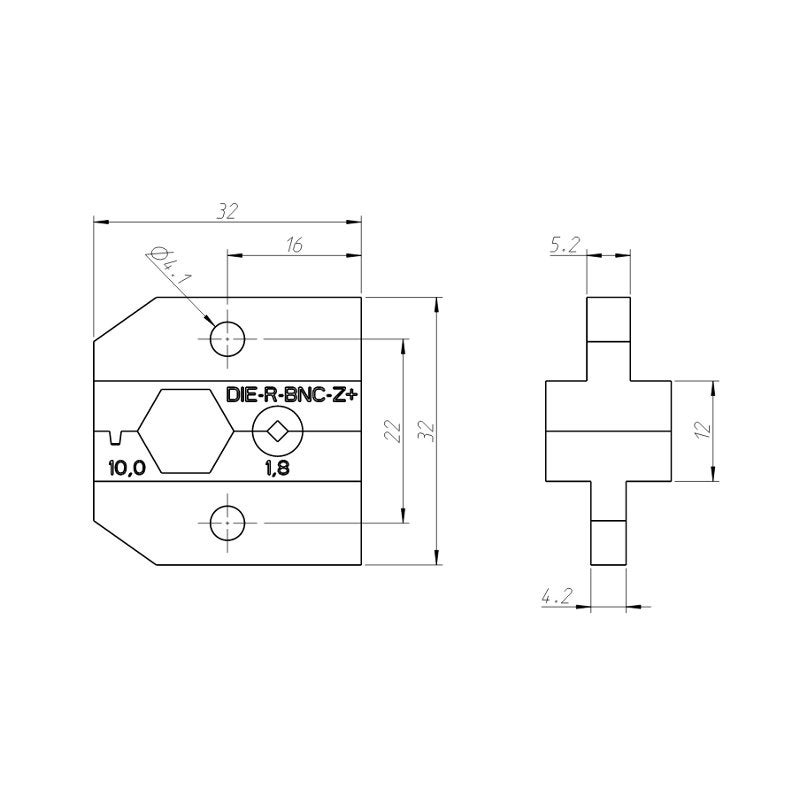 Neutrik DIE-R-BNC-Z Tool