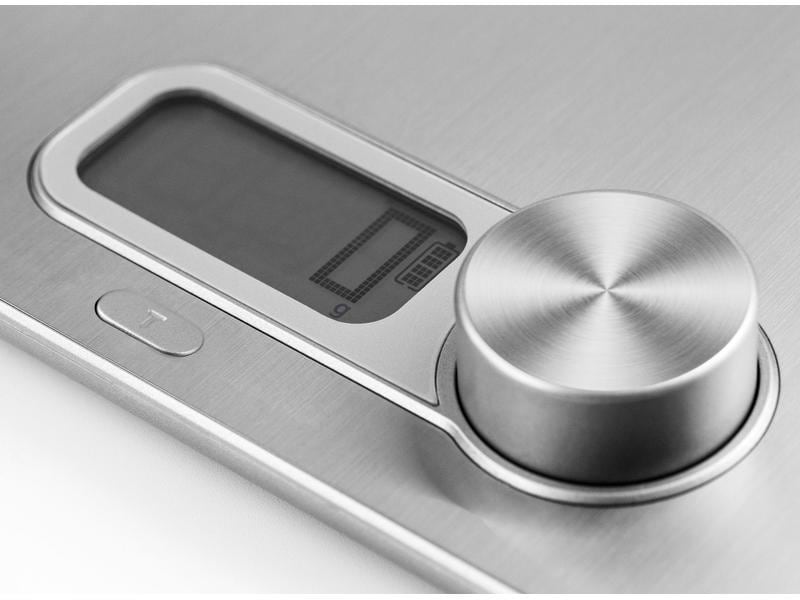 Caso Küchenwaage Kitchen Energy Silber Digitale Waage mit Tara Funktion