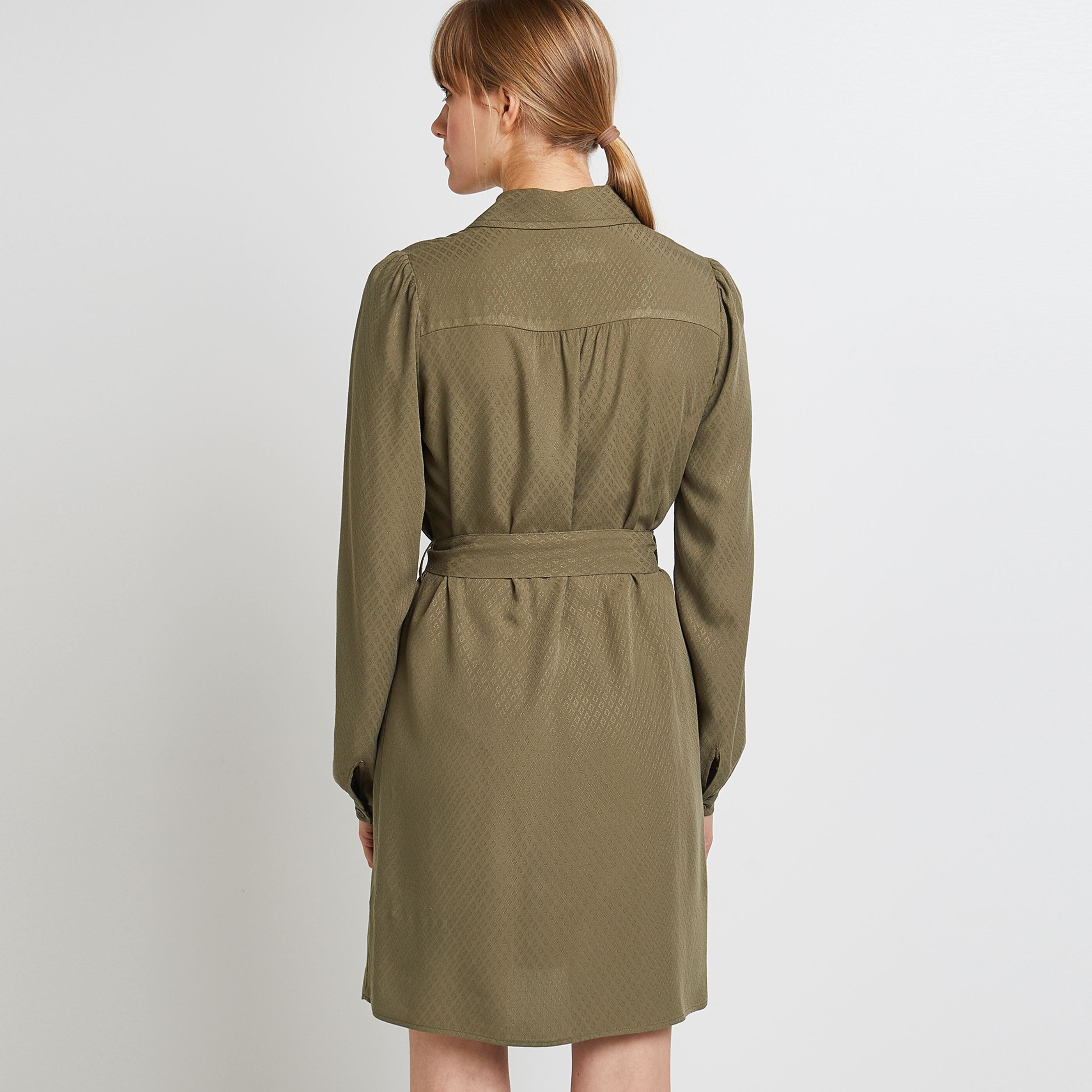 Robe chemise femme - KAKI