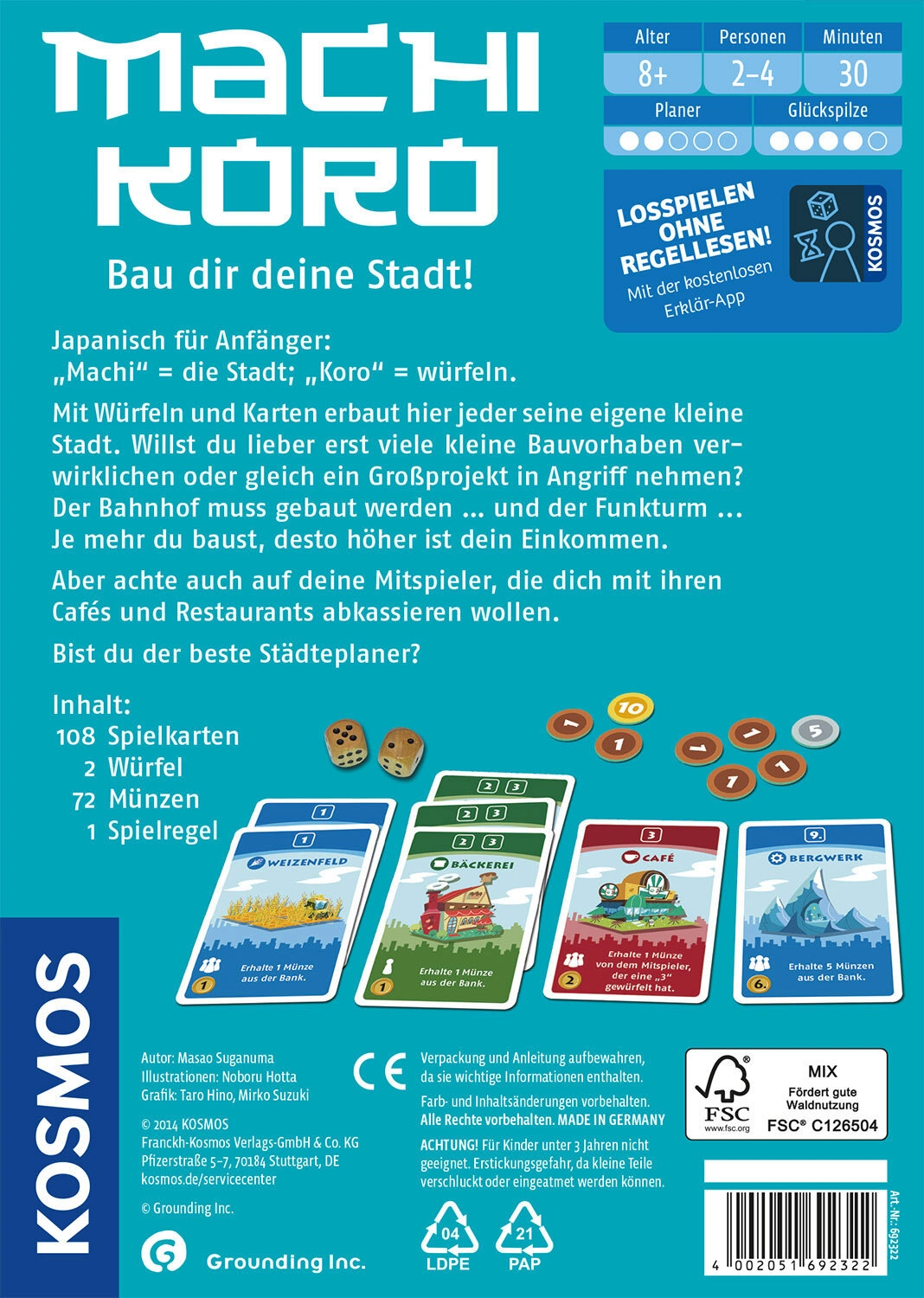 Kartenspiel - Machi Koro