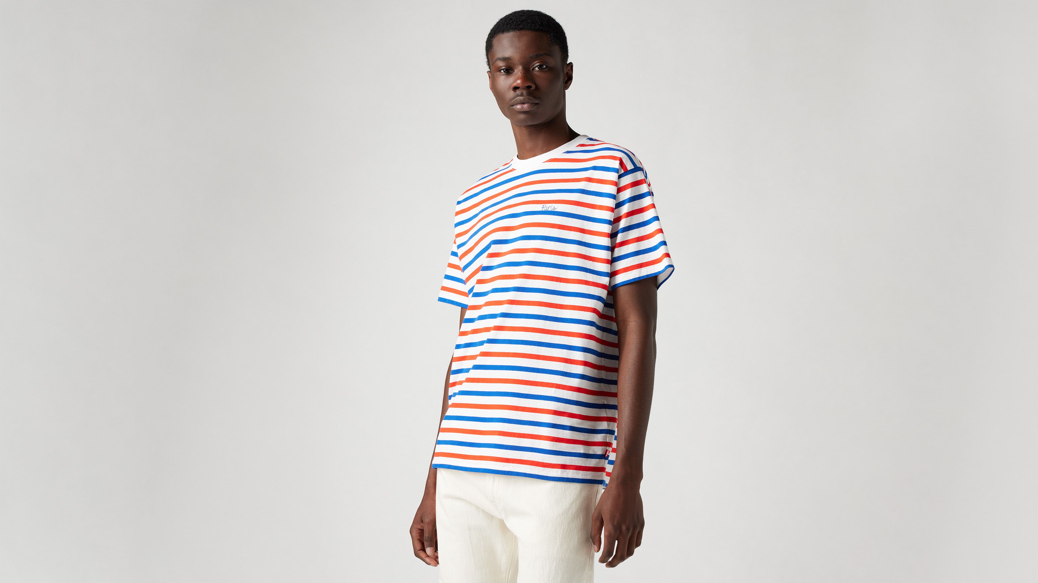 Levi's® Red Tab™ T-shirt vintage - Elysees White + Jersey - Bleu