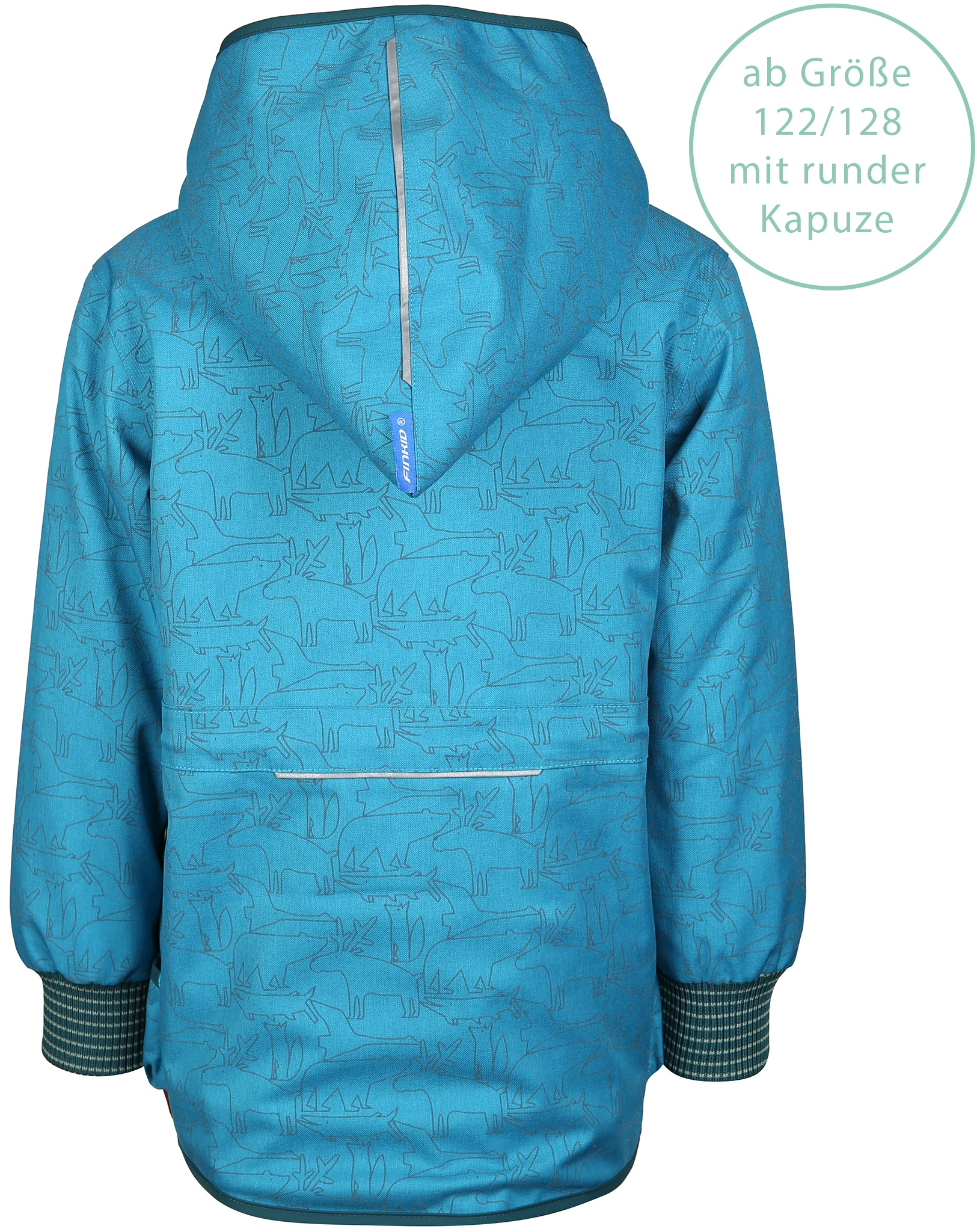 Outdoorparka 2 in 1 KAMU ICE in mosaic/deep teal