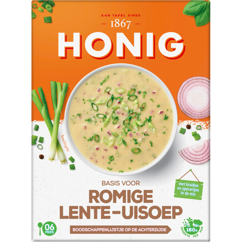Honig Basis voor romige lente-uisoep