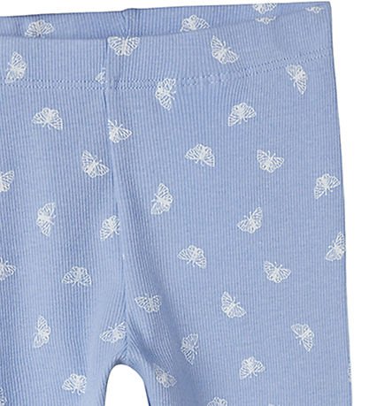 Name It Leggings - Rib - NmfVämie - Serenity/Fliegen
