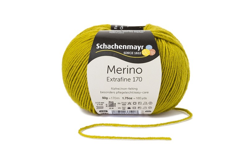Handstrickgarn MERINO EXTRAFINE 170 - anis - 50g