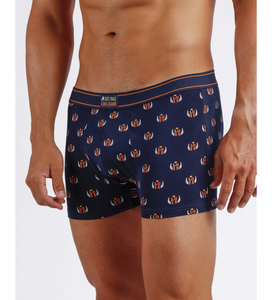 Cuecas Boxer Lois Mechanic, Pacote com 2 (Marino)