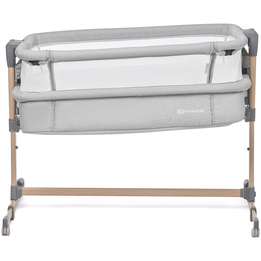 Kinderkraft Beistellbett NESTE AIR gray wood