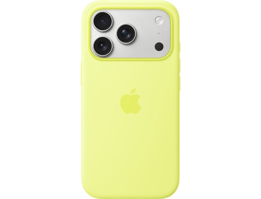 APPLE - Coque iPhone 17 Pro Silicone MagSafe – Jaune Fluo - MGFF4ZM/A