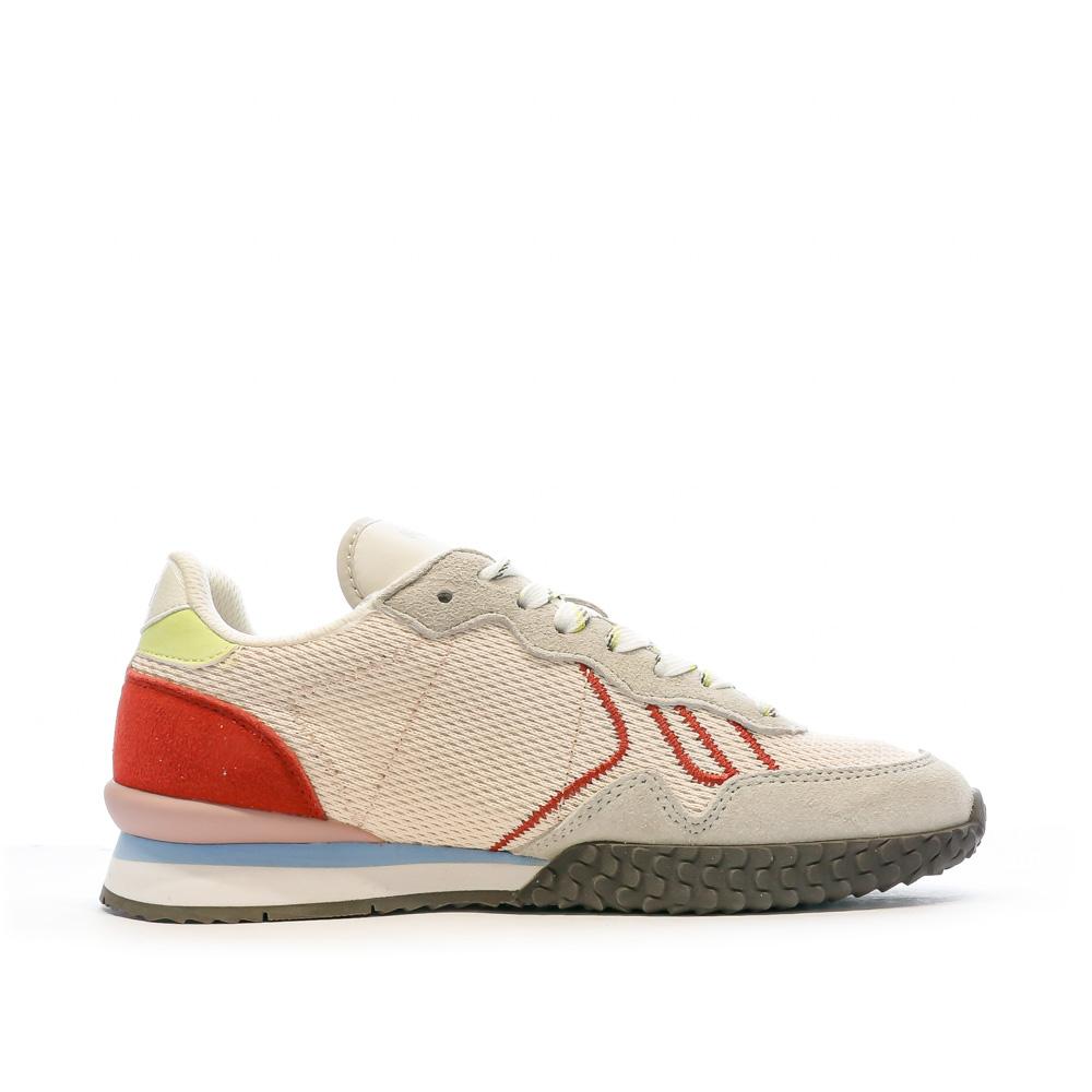 Pepe jeans Baskets Beige/Rouge Femme Pepe jeans Holland