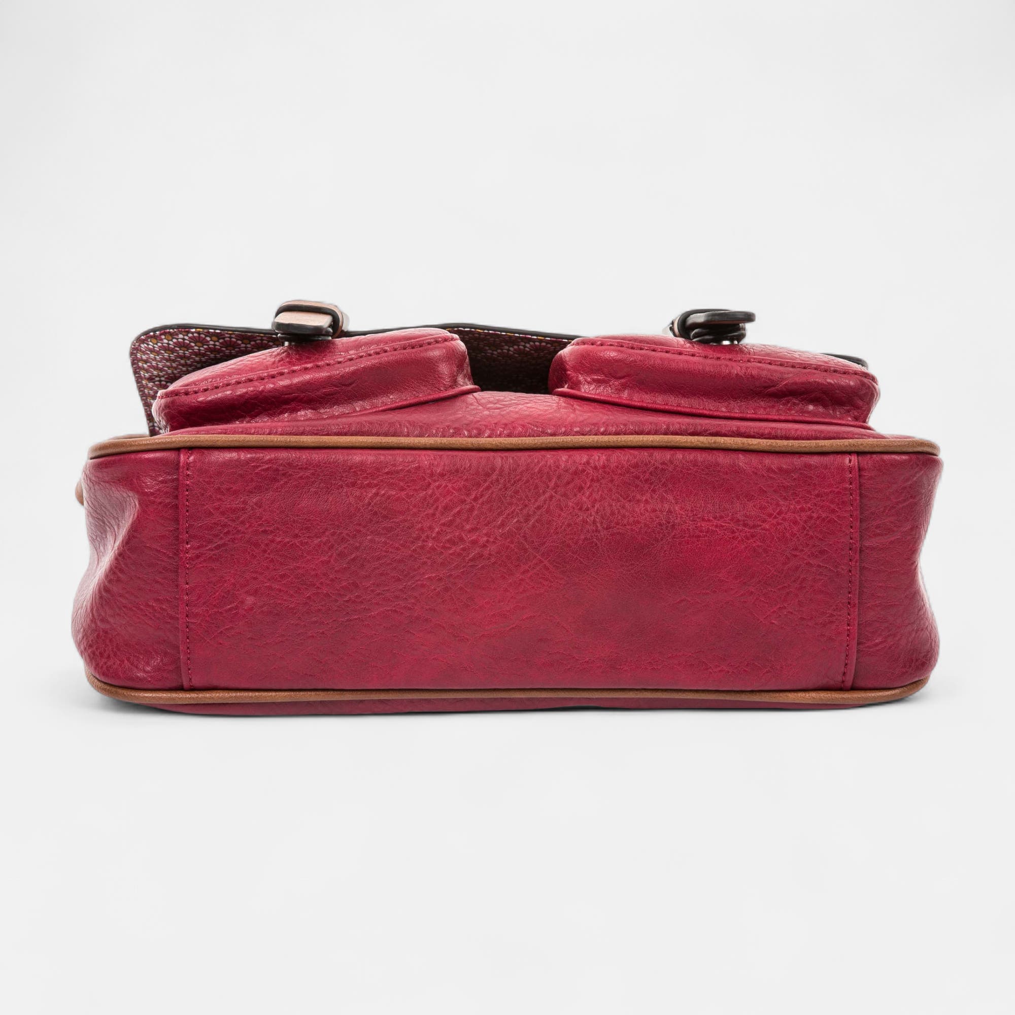 Sac bandoulière bordeaux