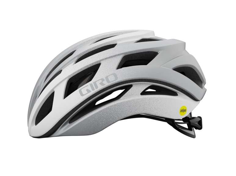 Giro Helios Spherical Race Fietshelm Wit/Zilver