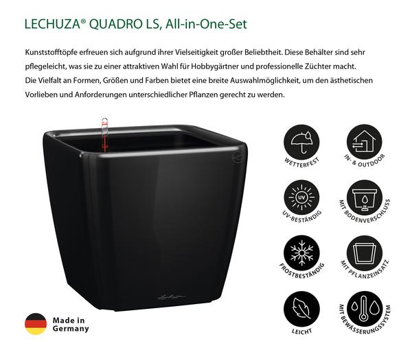 LECHUZA® QUADRO LS, All-in-One-Set