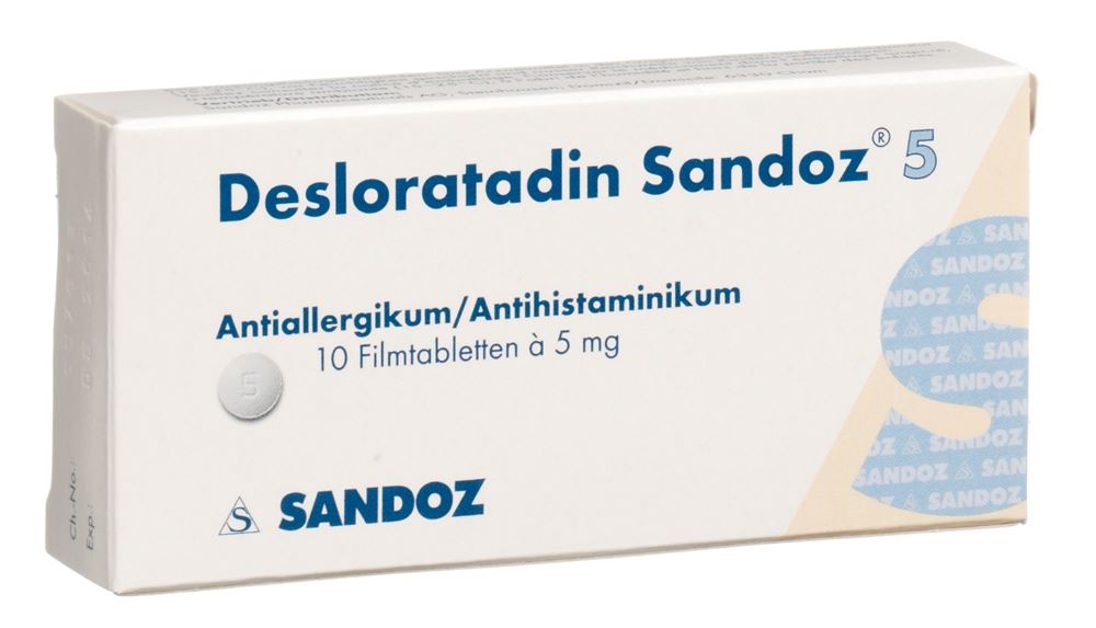 DESLORATADINE Sandoz Filmtabl 5 mg Blist 10 Stk