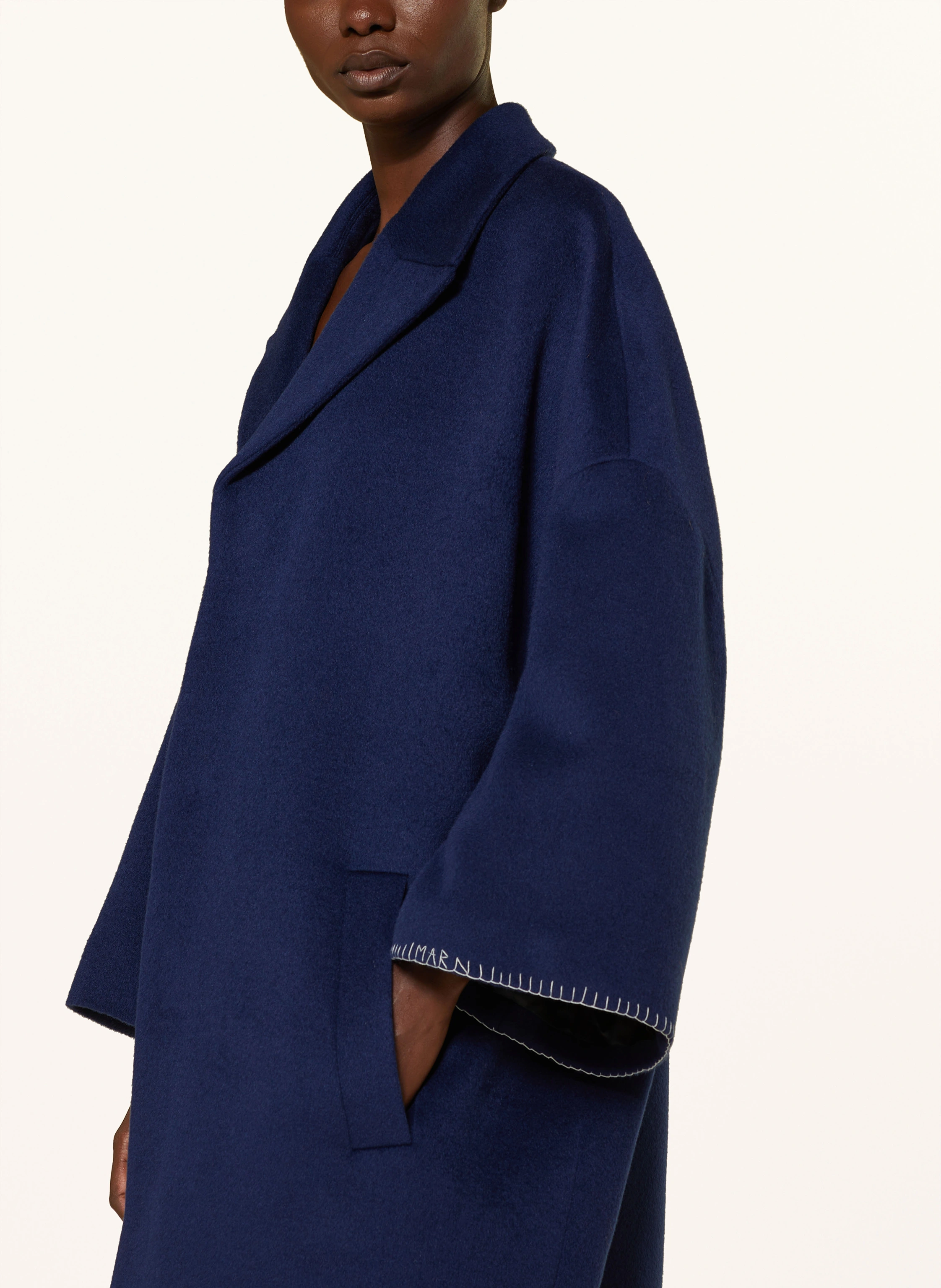 MARNI Oversized-Wollmantel mit 3/4-Arm