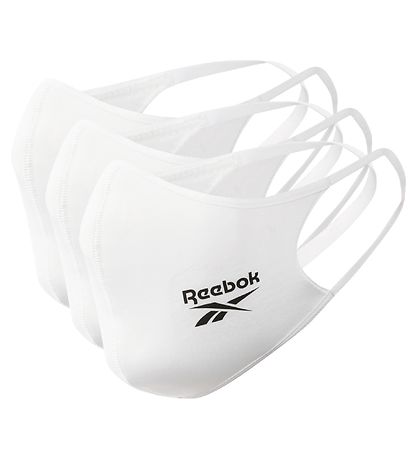 Reebok Mund-Nasen-Schutz - Small - 3er-Pack - Weiß