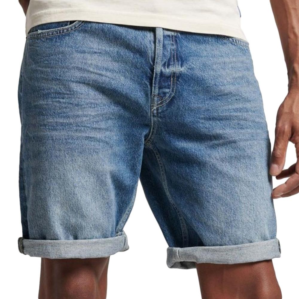 Superdry Short en Jean Bleu Homme Superdry Vintage Straight