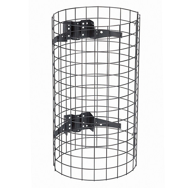 Grille de protection en métal pour support sac poubelle