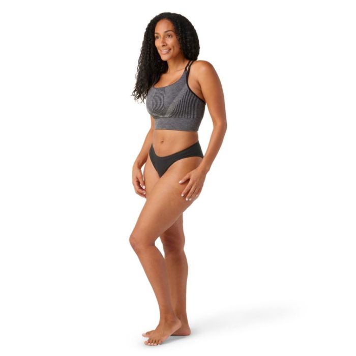 Smartwool Dame Undertøj og basislag Intraknit Bikini Boxed Wool Sort