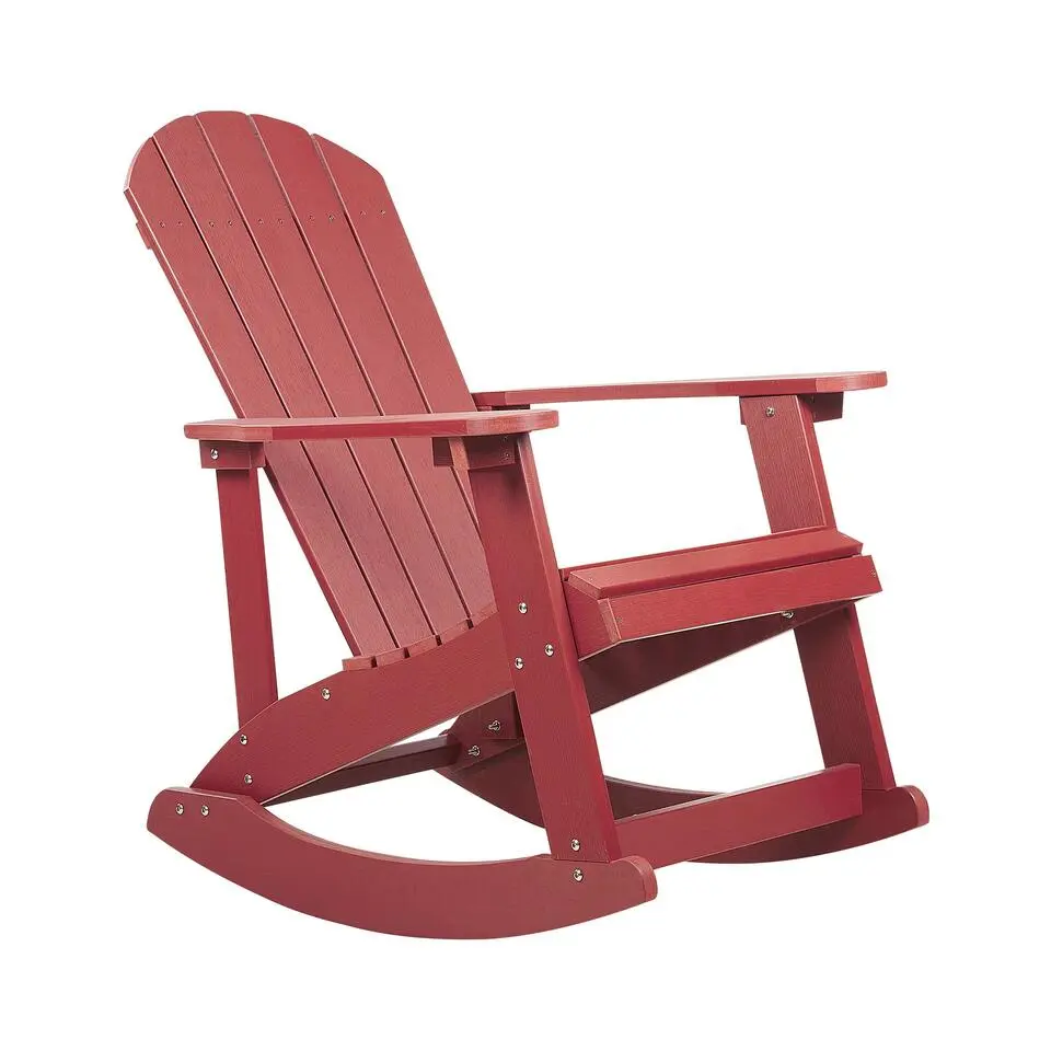 ADIRONDACK - Schommelstoel - Rood - Kunsthout