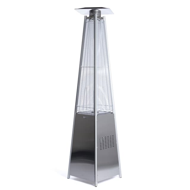 Fornorth Terrassevarmer Pyramid 13kW gasdrevet, rustfrit stål