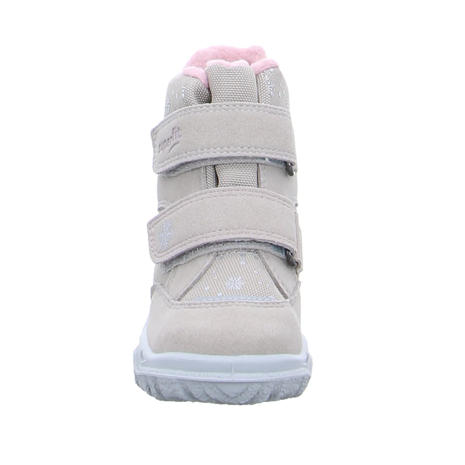 SUPERFIT Kleinkinder-Snowboot  Membran Beige Textil  Baby-Winterstiefel Mädchen