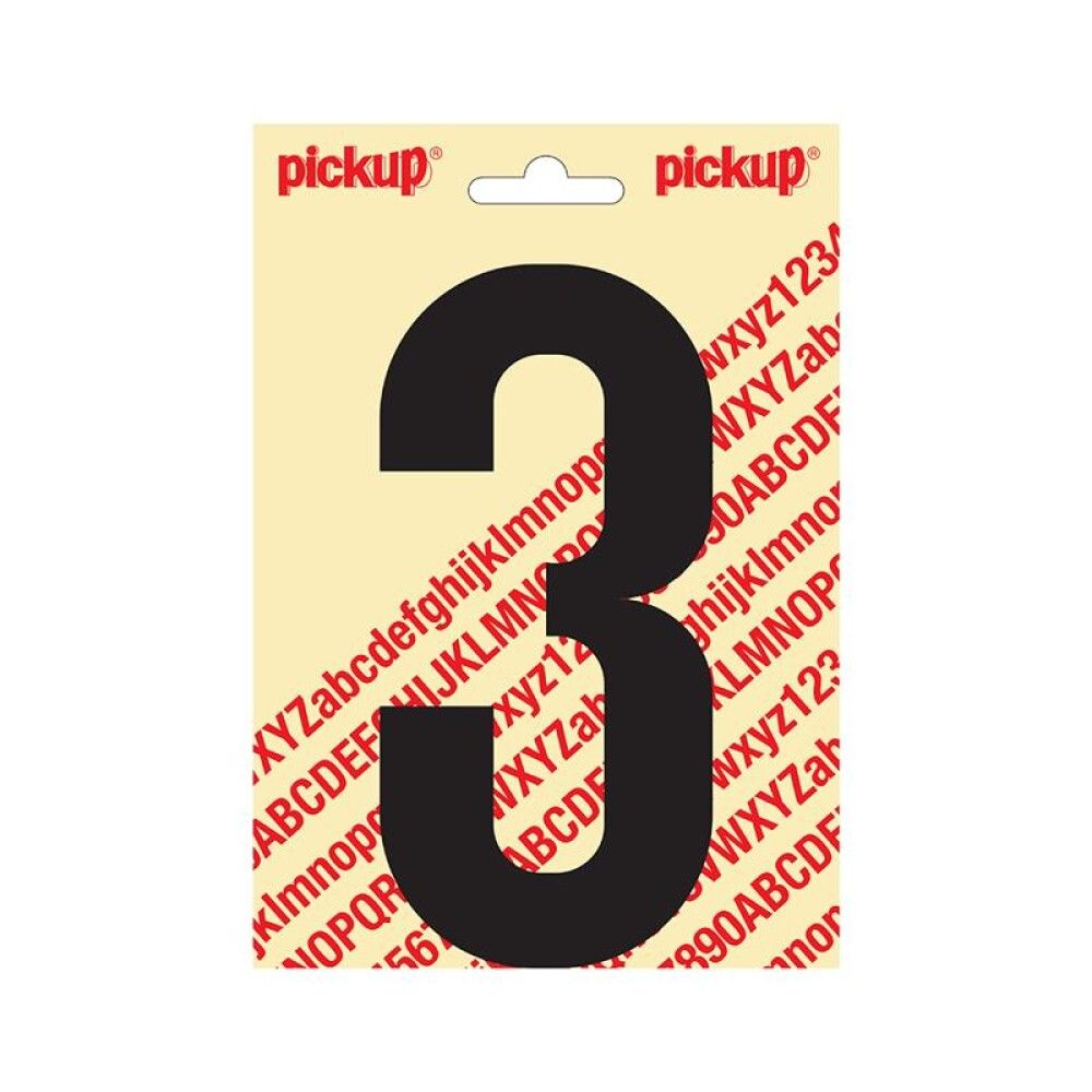 NUMMER PICKUPNOBEL 150MM 3 SVART