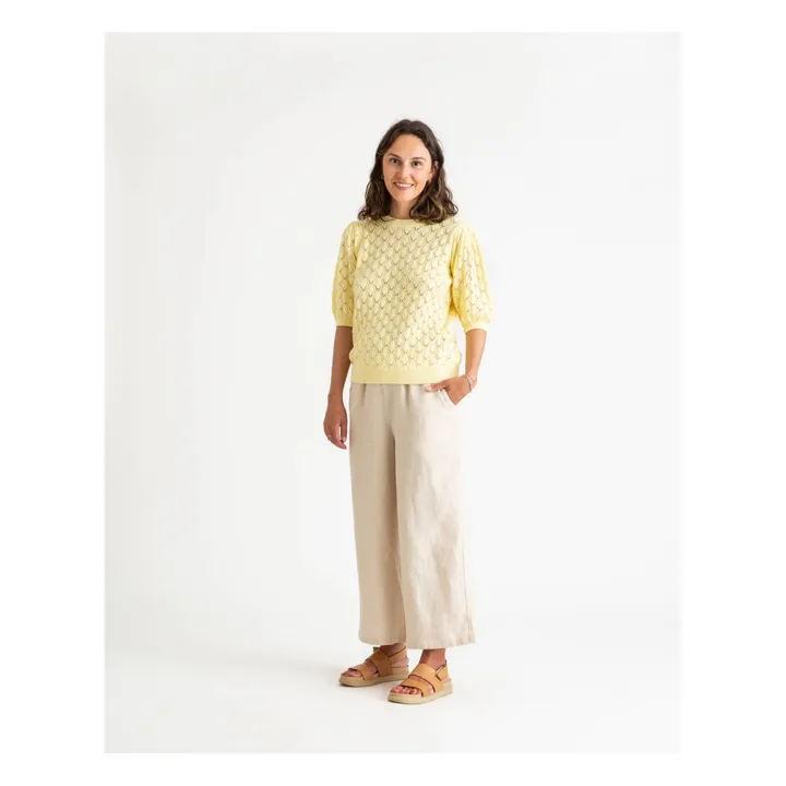 Matona Pantalon Lin | Ecru