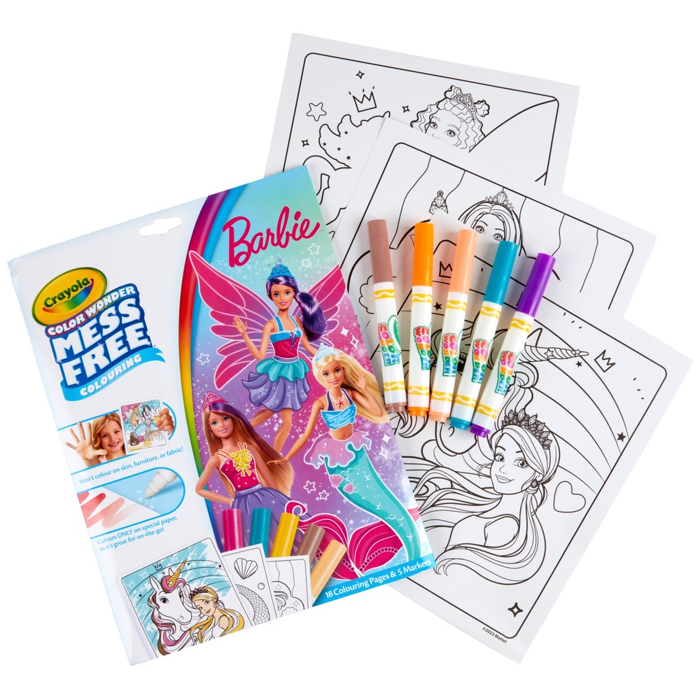 Crayola Colour Wonder Barbie Malbuch