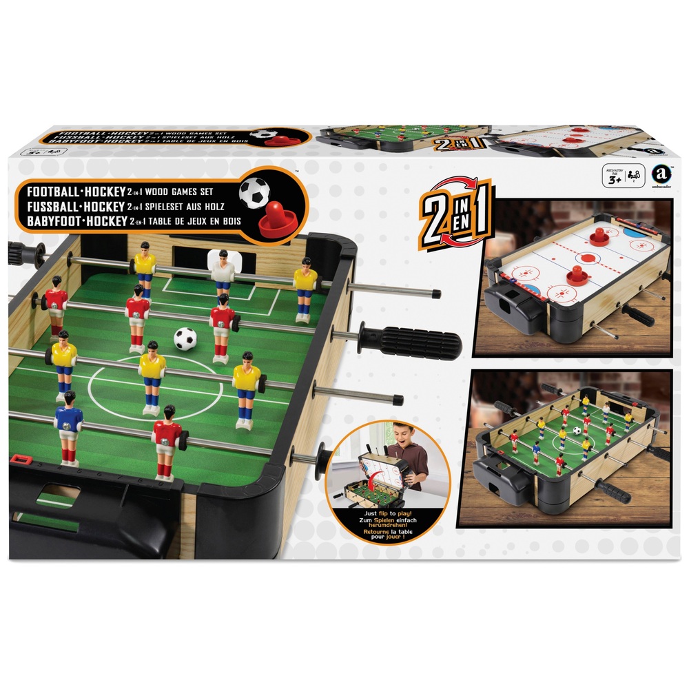 20-Zoll-Tischfußball- und Hockeytisch (2-in-1-Spiel)