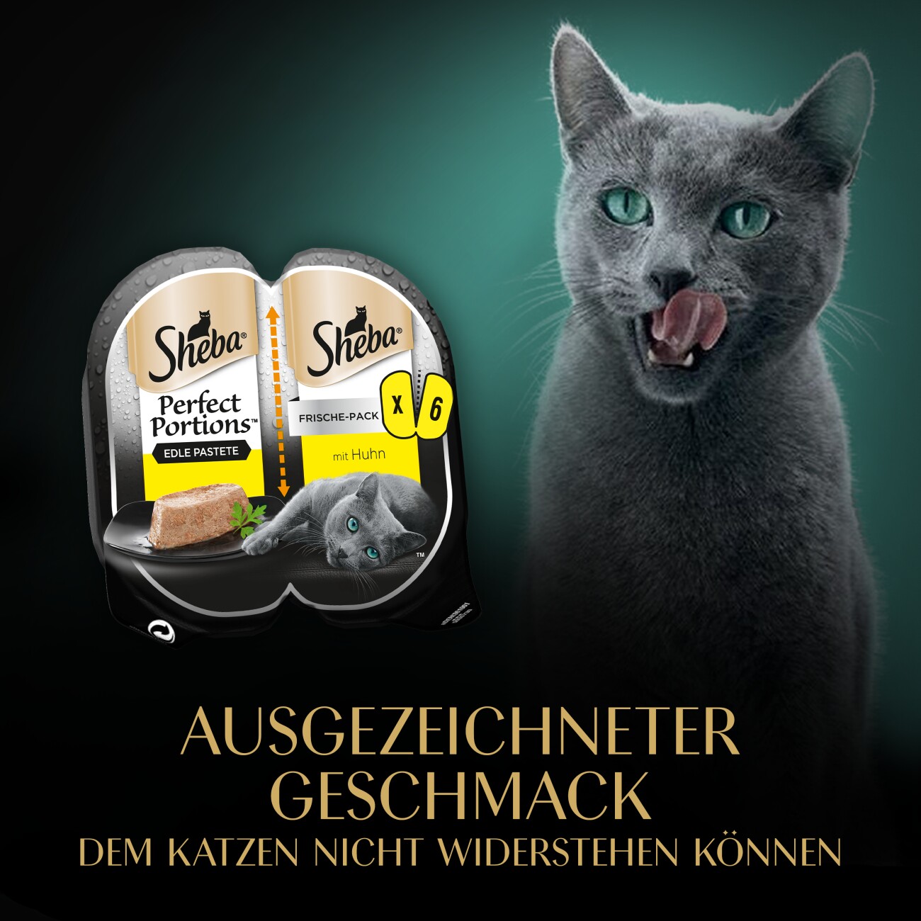 Sheba Perfect Portions Paté 6x37,5g Huhn