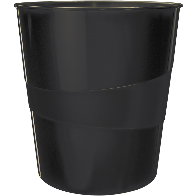 Leitz Papierkorb Wow, 15 l, schwarz