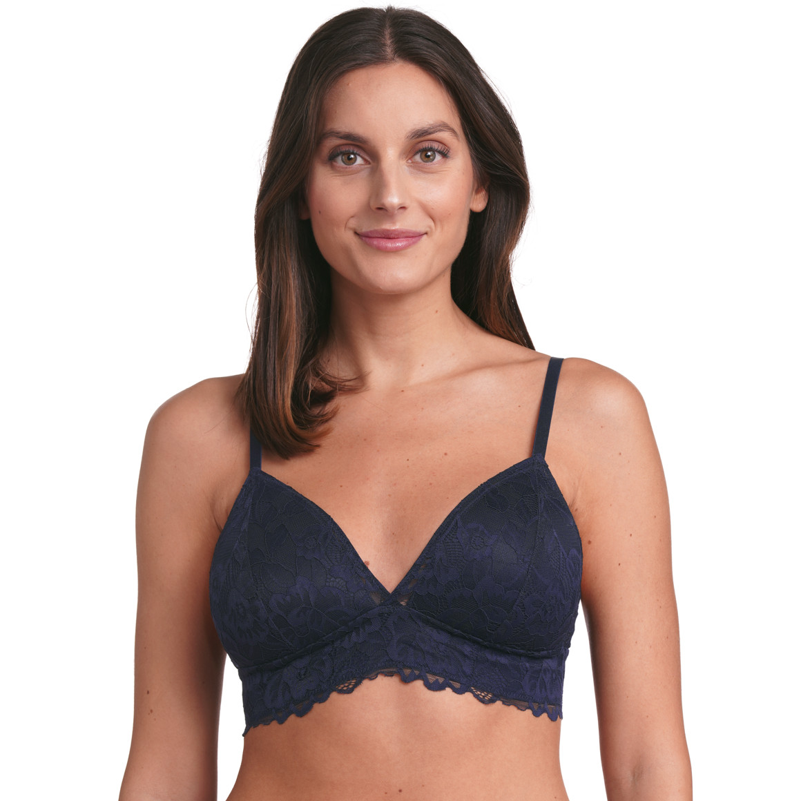 Gina Benotti Damen Bralette-BH mit Spitze dunkelblau
