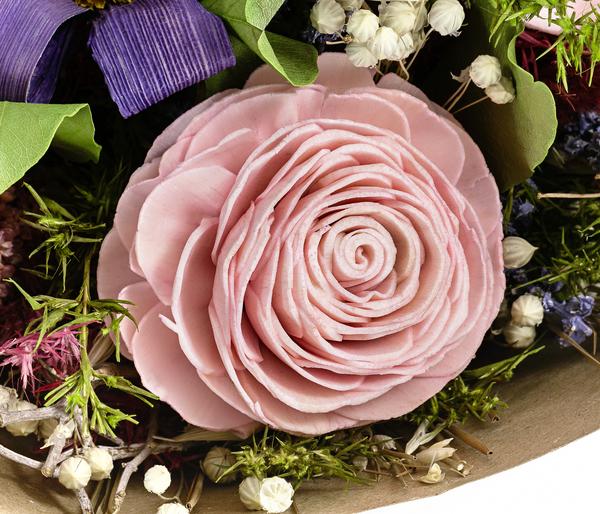 Trockenblumenbouquet Beauty Pink